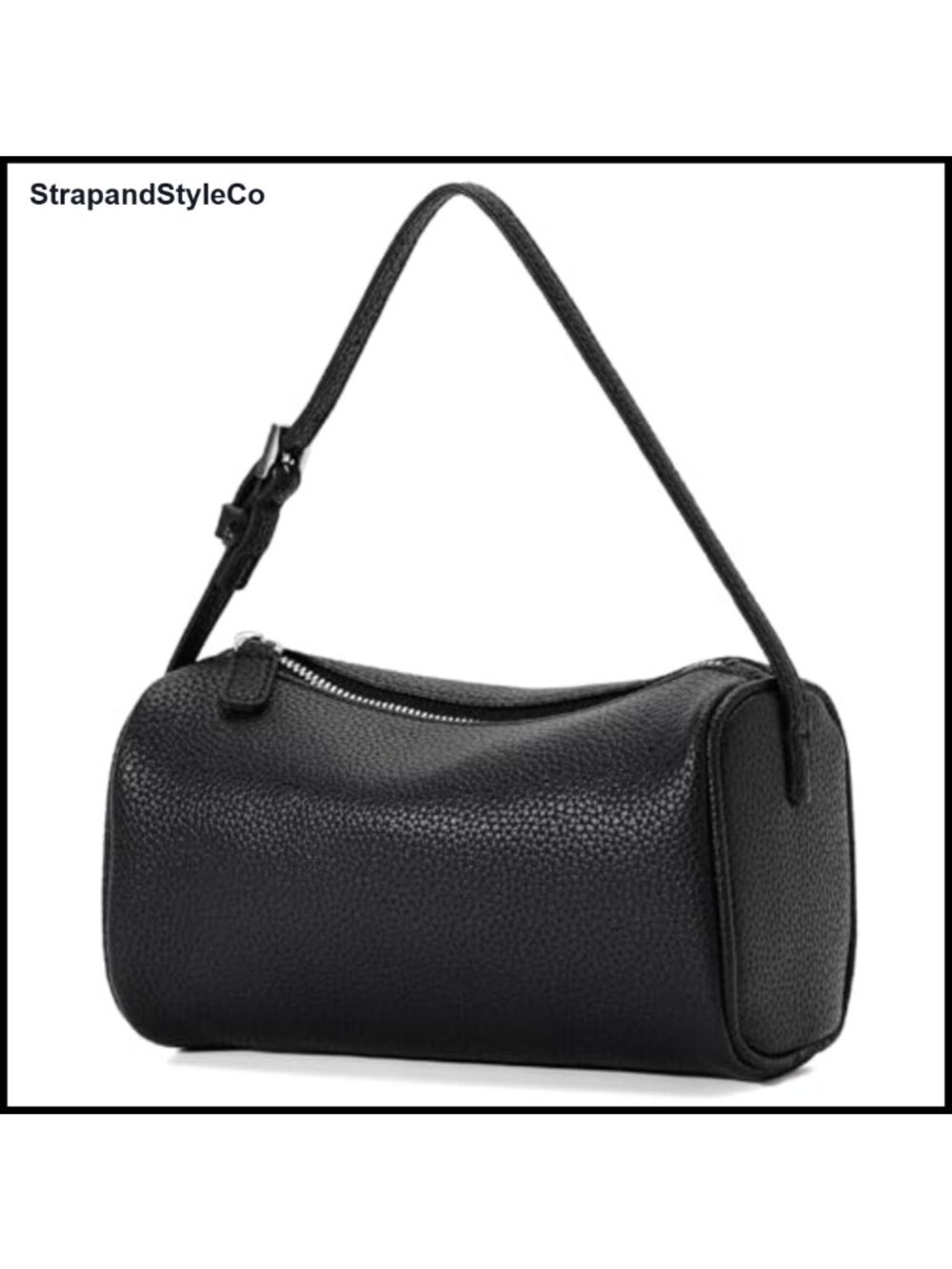PU Leather Crossbody Purse Small Barrel Hobo Shoulder Handbag Lightweight